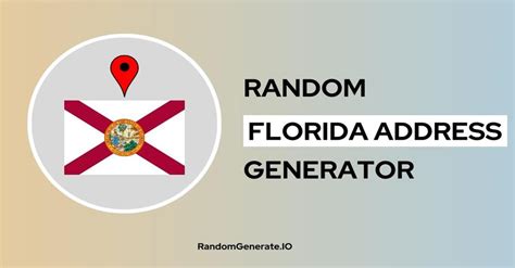 Fake address generator Miami, Florida 